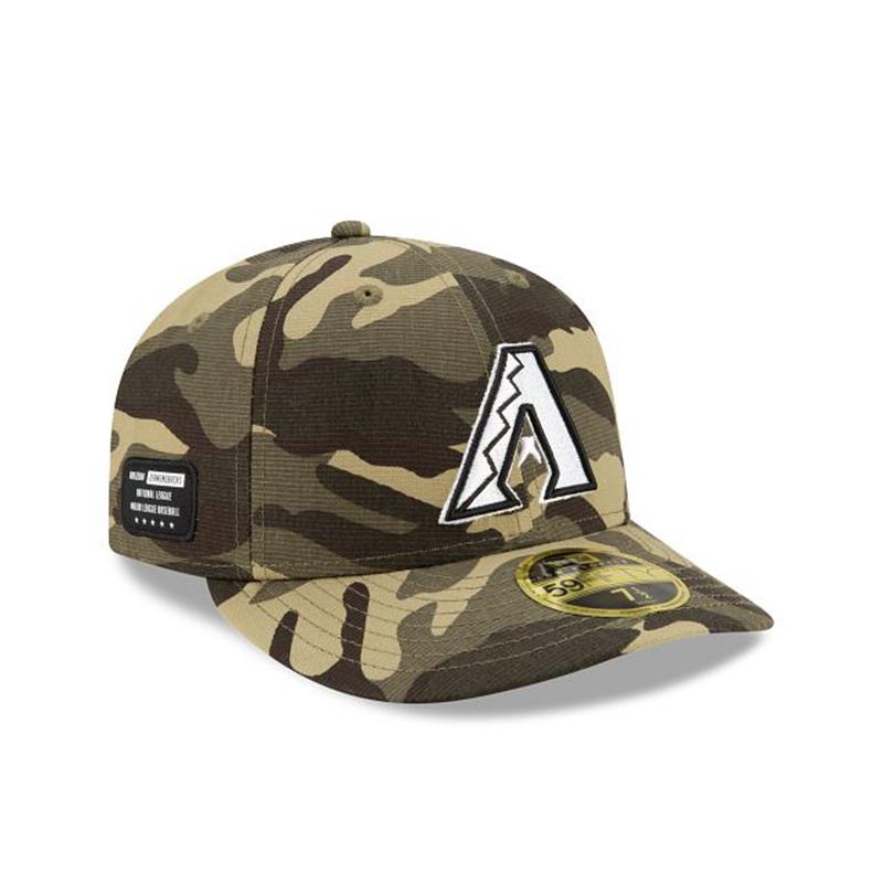 MLB Arizona Diamondbacks Armed Forces Weekend Low Profile 59Fifty Fitted (ABO8086) - Green New Era Caps